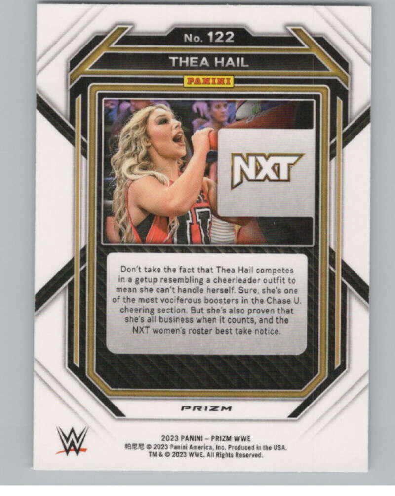 2023 Panini Prizm Vertical Prizms Ice #122 Thea Hail WWE  V98273 Image 2