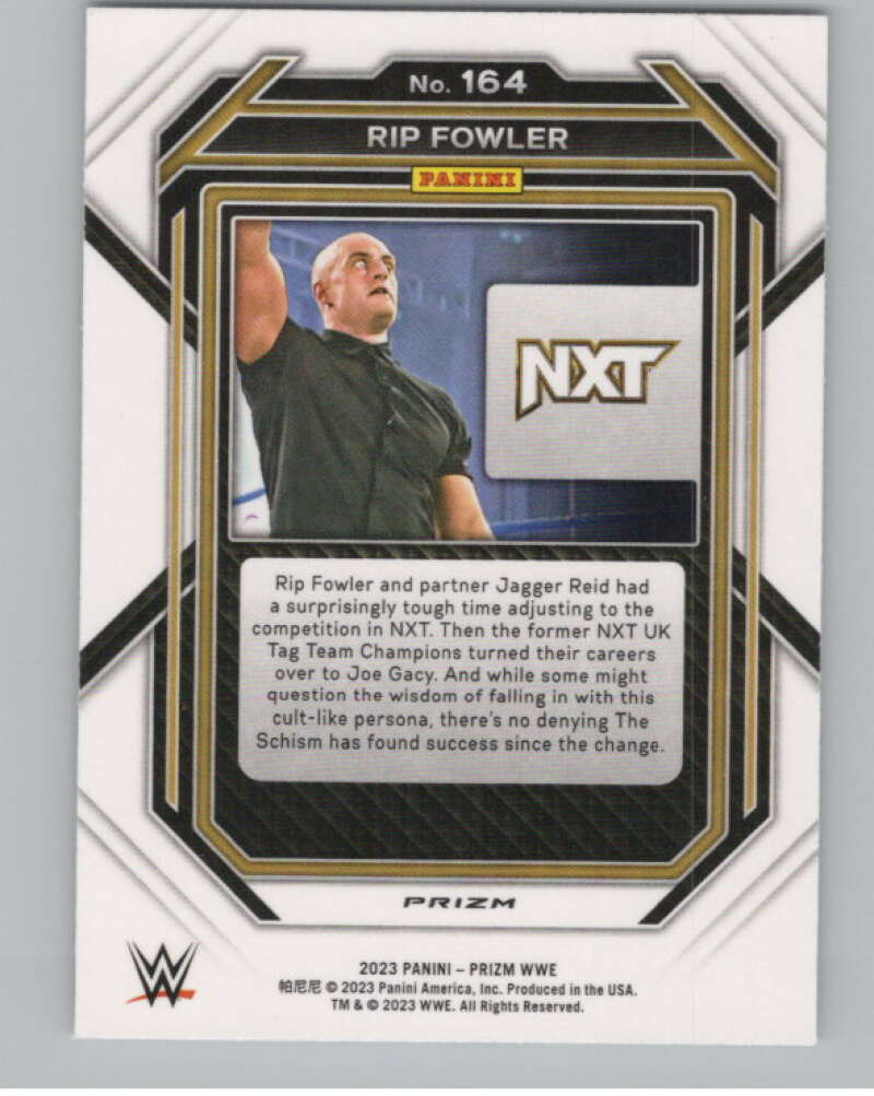 2023 Panini Prizm Vertical Prizms Ice #164 Rip Fowler WWE  V98277 Image 2