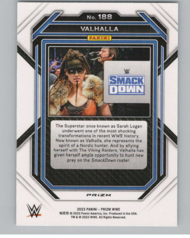 2023 Panini Prizm Vertical Prizms Ice #188 Valhalla WWE  V98279 Image 2