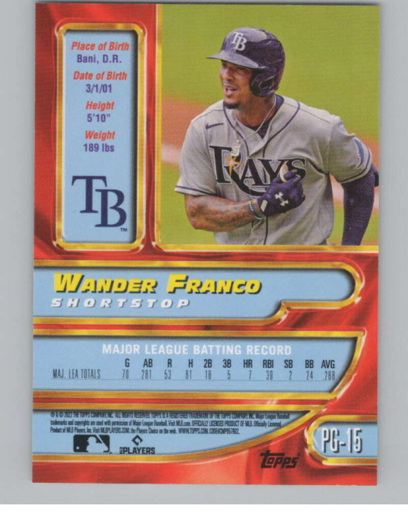 2022 Topps UK Edition Merlin Premier Gold Redux #PG15 Wander Franco  V98282 Image 2