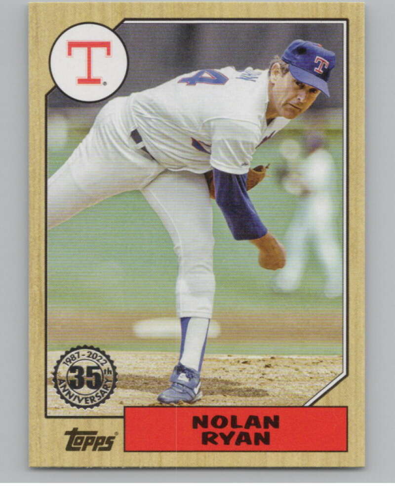 2022 Topps Update 1987 ball #87TBU-34 Nolan Ryan   V98284 Image 1