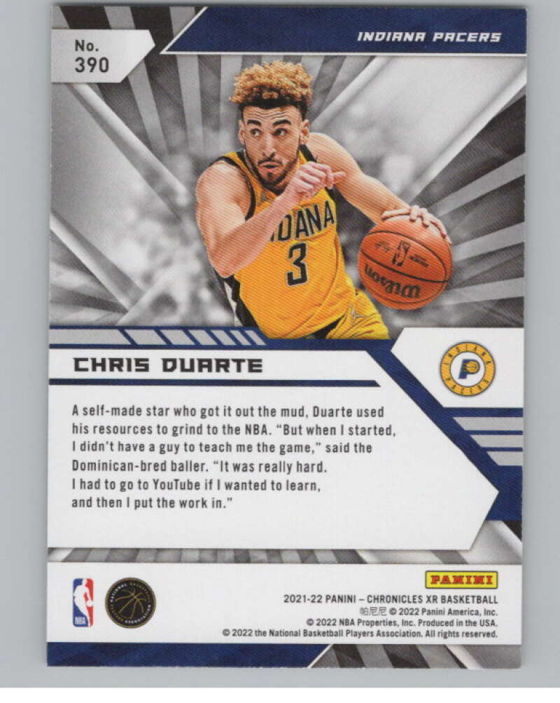 2021-22 Panini Chronicles Green #390 Chris Duarte XR  Rookie  V98292 Image 2