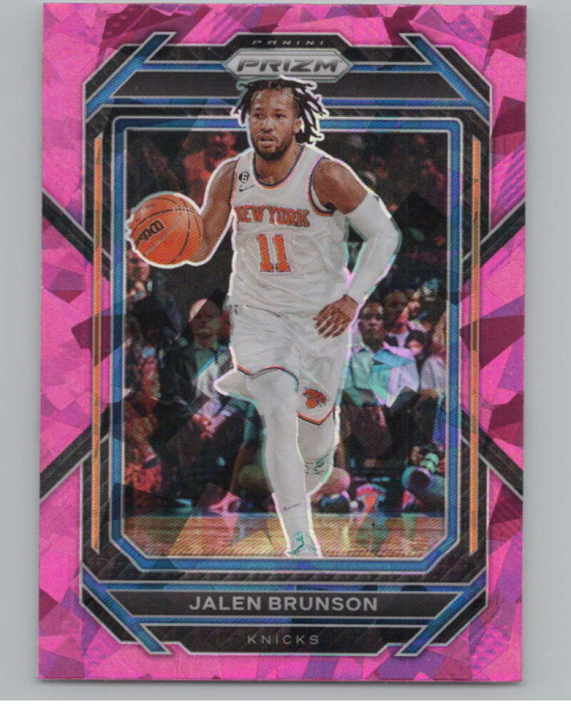 2022-23 Panini Prizm Prizms Pink Ice #11 Jalen Brunson  V98308 Image 1