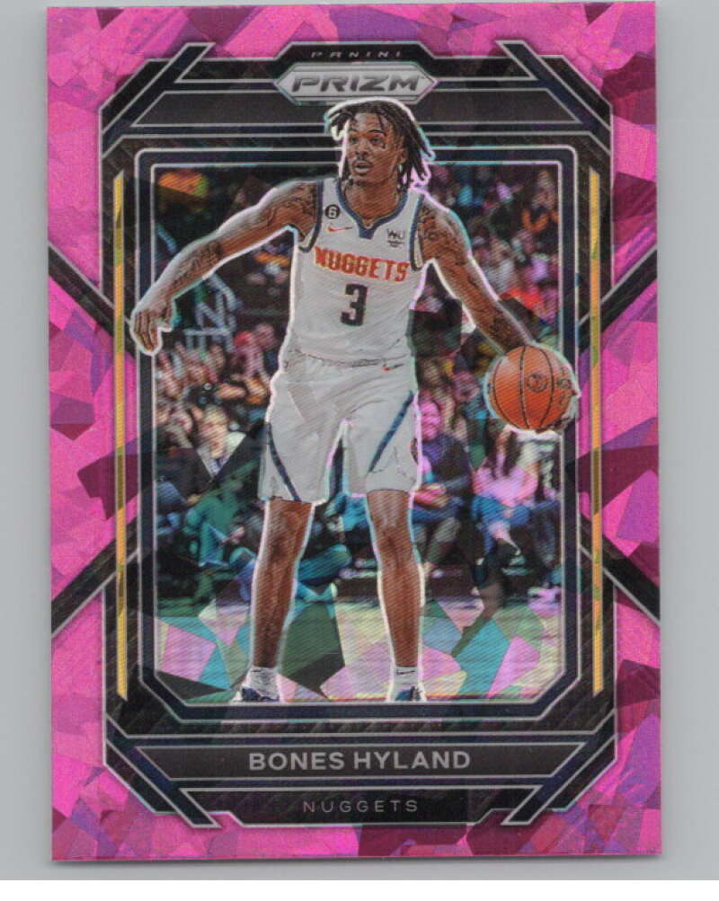 2022-23 Panini Prizm Prizms Pink Ice #27 Bones Hyland  V98310 Image 1