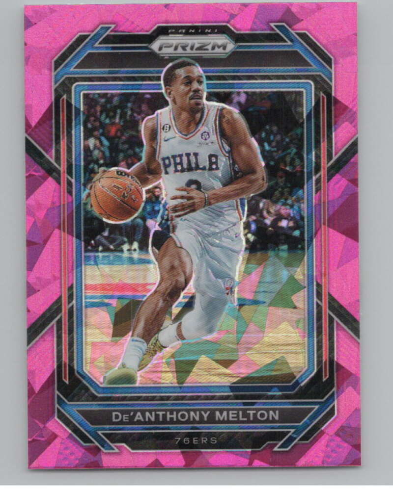 2022-23 Panini Prizm Prizms Pink Ice #36 De'Anthony Melton  V98312 Image 1