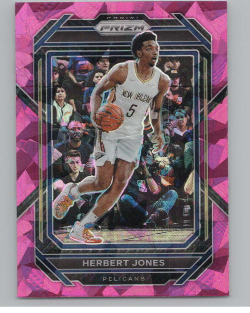 2022-23 Panini Prizm Prizms Pink Ice #201 Herbert Jones  V98319 Image 1