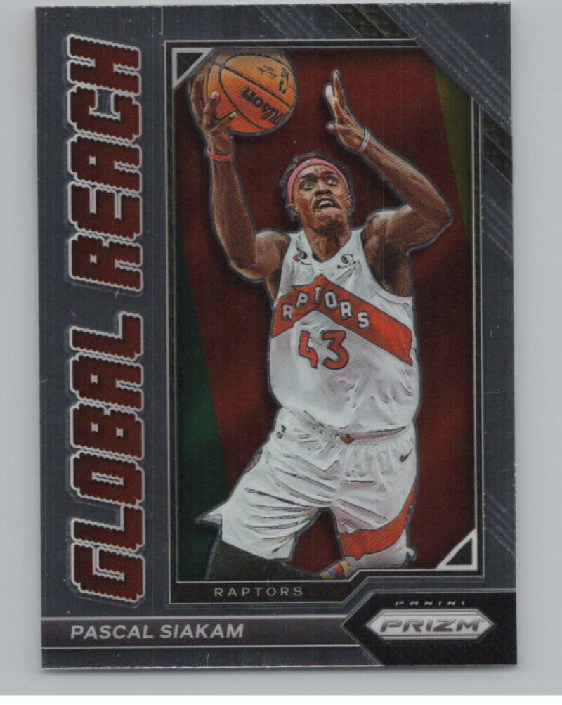 2022-23 Panini Prizm Global Reach #4 Pascal Siakam  V98331 Image 1