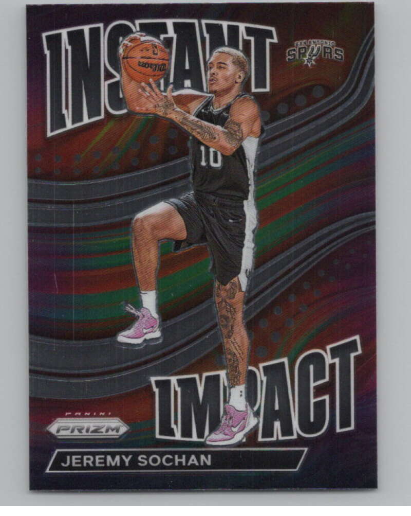 2022-23 Panini Prizm Instant Impact #24 Jeremy Sochan  V98336 Image 1