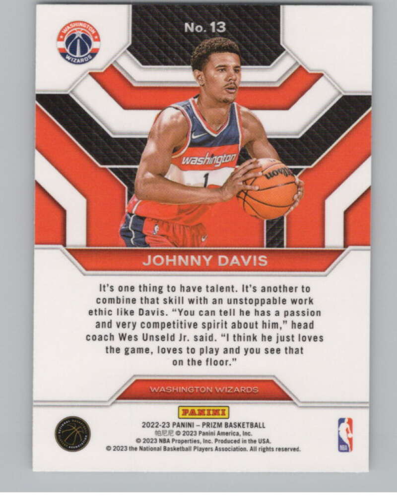 2022-23 Panini Prizm Emergent #13 Johnny Davis  V98339 Image 2