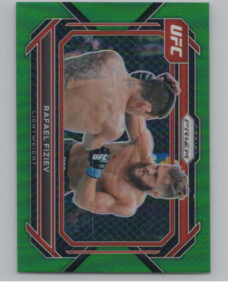 2023 Panini Prizm UFC Prizms Green #1 Rafael Fiziev Horizontal  V98345 Image 1