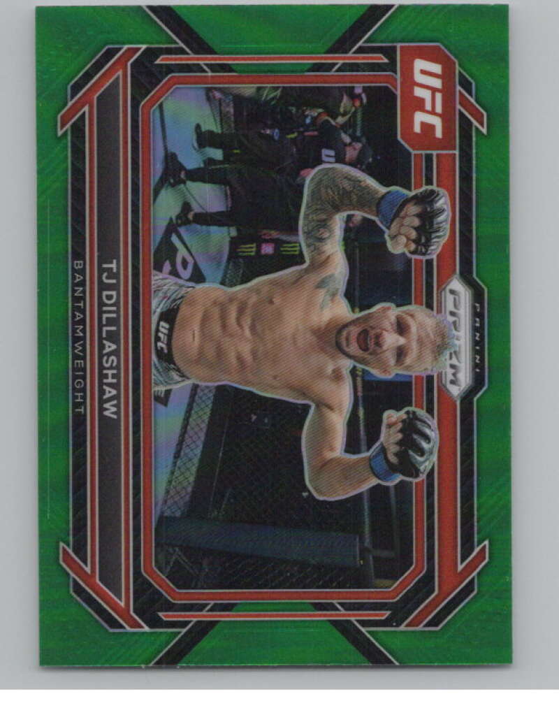 2023 Panini Prizm UFC Prizms Green #3 TJ Dillashaw Horizontal  V98346 Image 1