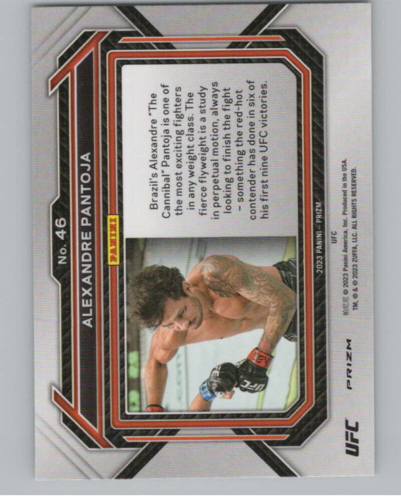 2023 Panini Prizm UFC Prizms Green #46 Alexandre Pantoja Horizontal  V98348 Image 2