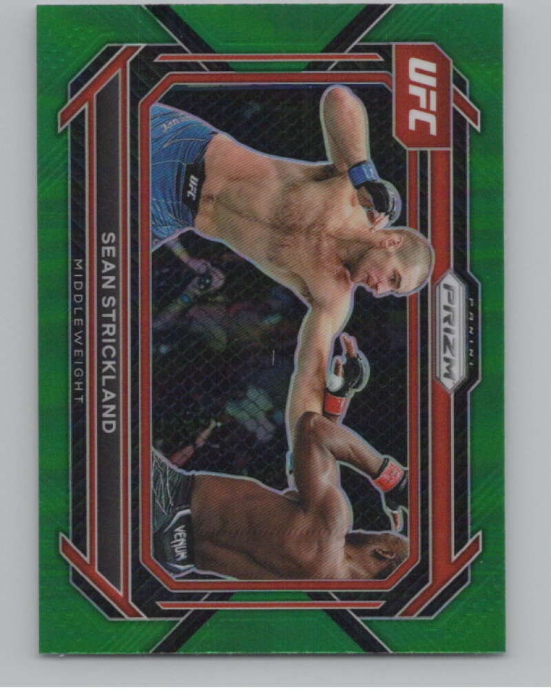 2023 Panini Prizm UFC Prizms Green #61 Sean Strickland Horizontal  V98350 Image 1