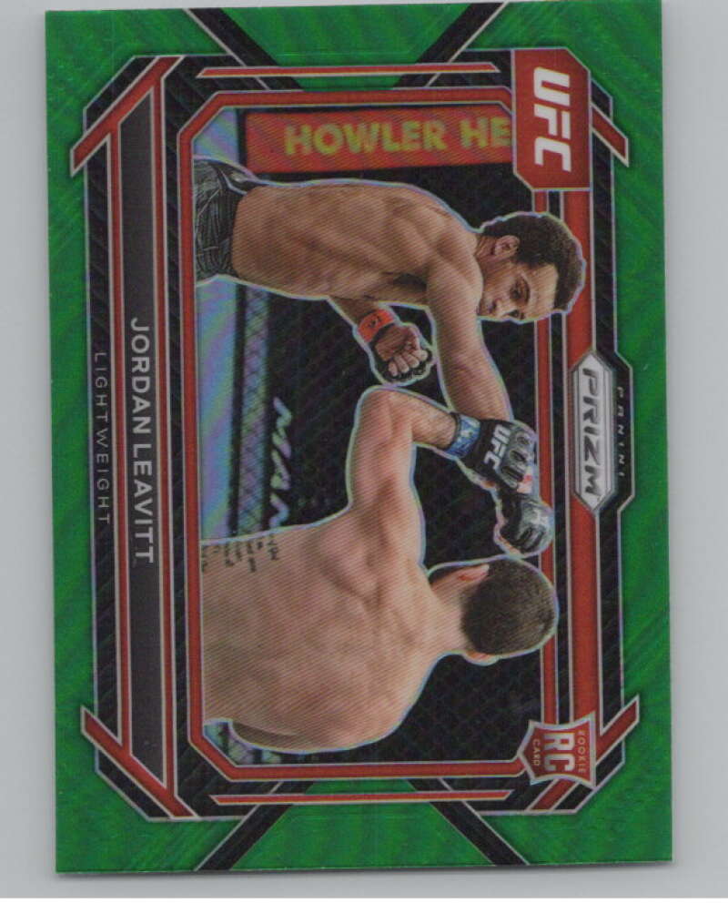 2023 Panini Prizm UFC Prizms Green #84 Jordan Leavitt Horizontal  V98352 Image 1