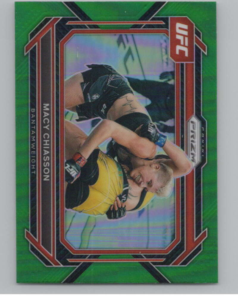 2023 Panini Prizm UFC Prizms Green #85 Macy Chiasson Horizontal  V98354 Image 1
