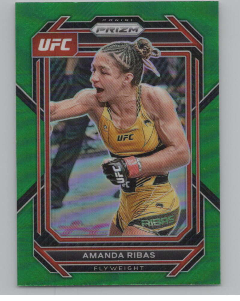 2023 Panini Prizm UFC Prizms Green #161 Amanda Ribas Vertical  V98359 Image 1