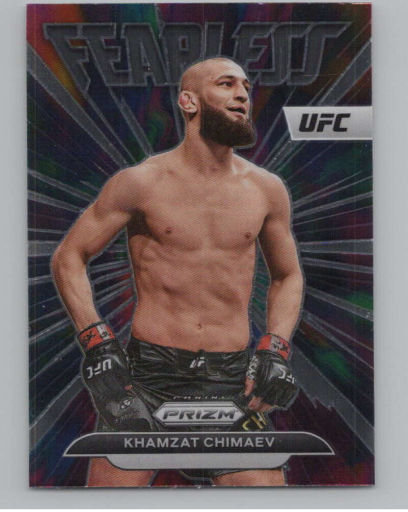 2023 Panini Prizm UFC Fearless #5 Khamzat Chimaev   V98367 Image 1