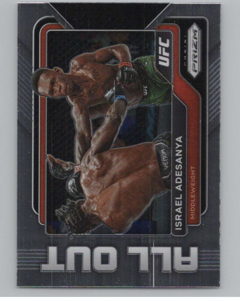 2023 Panini Prizm UFC All Out #2 Israel Adesanya  V98381 Image 1