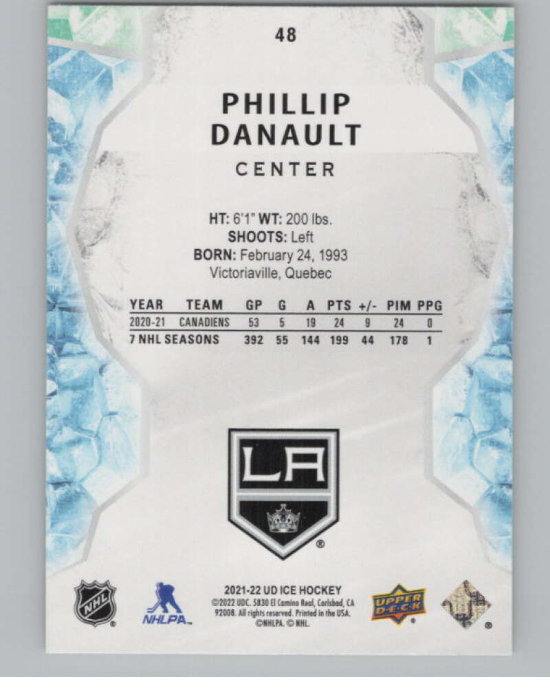 2021-22 Upper Deck Ice Green #48 Phillip Danault  V98395 Image 2
