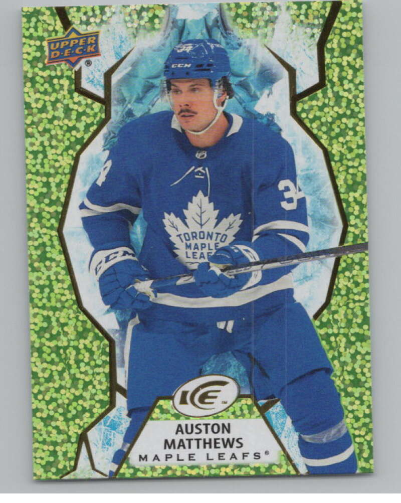 2021-22 Upper Deck Ice Green #62 Auston Matthews   V98396 Image 1