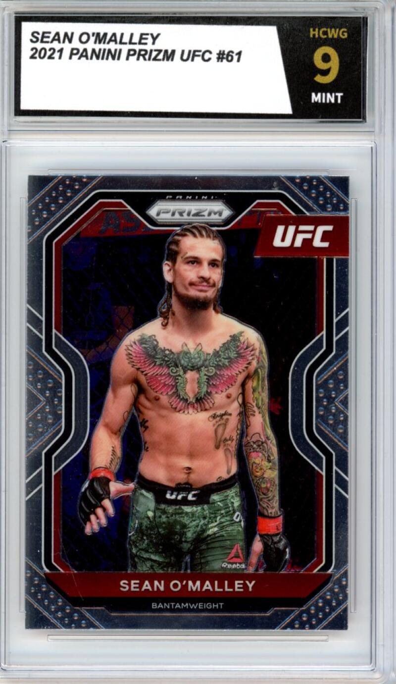 2021 Panini Prizm UFC #61 Sean O'Malley Mint Graded HCWG 9 Image 1