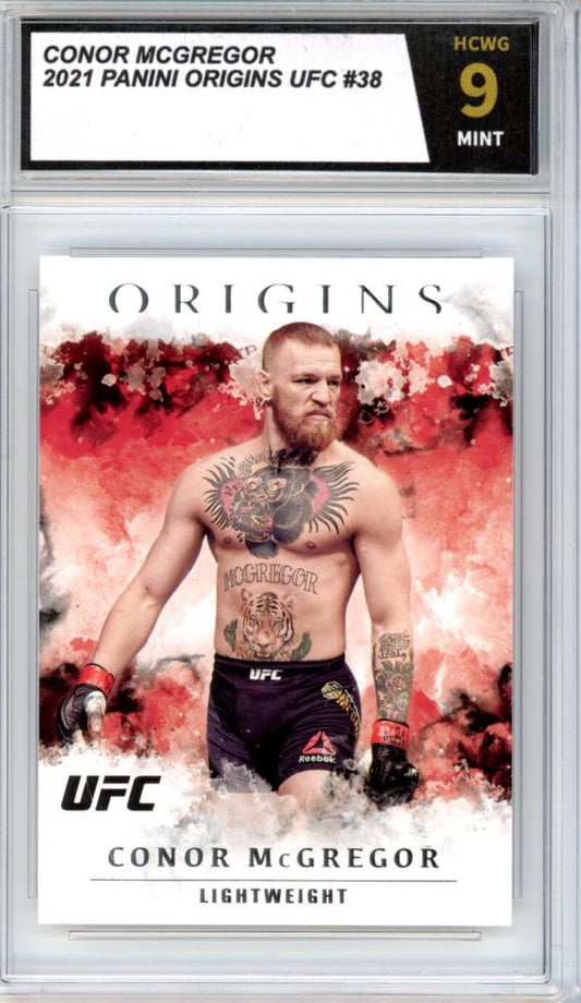 2021 Panini Origins UFC #38 Conor McGregor Mint Graded HCWG 9 Image 1