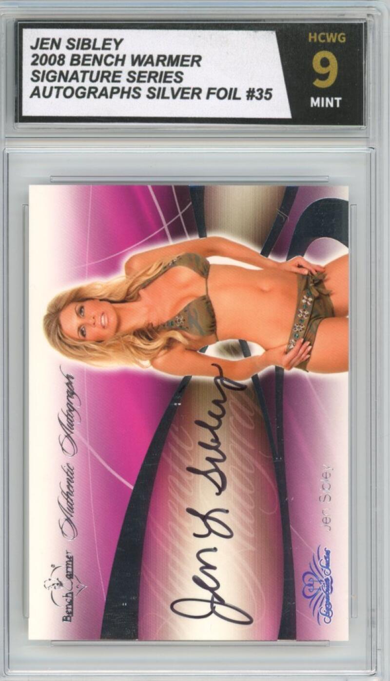 2008 Bench Warmer Signature Series Silver #35 Jen Sibley Auto Mint HCWG 9 Image 1