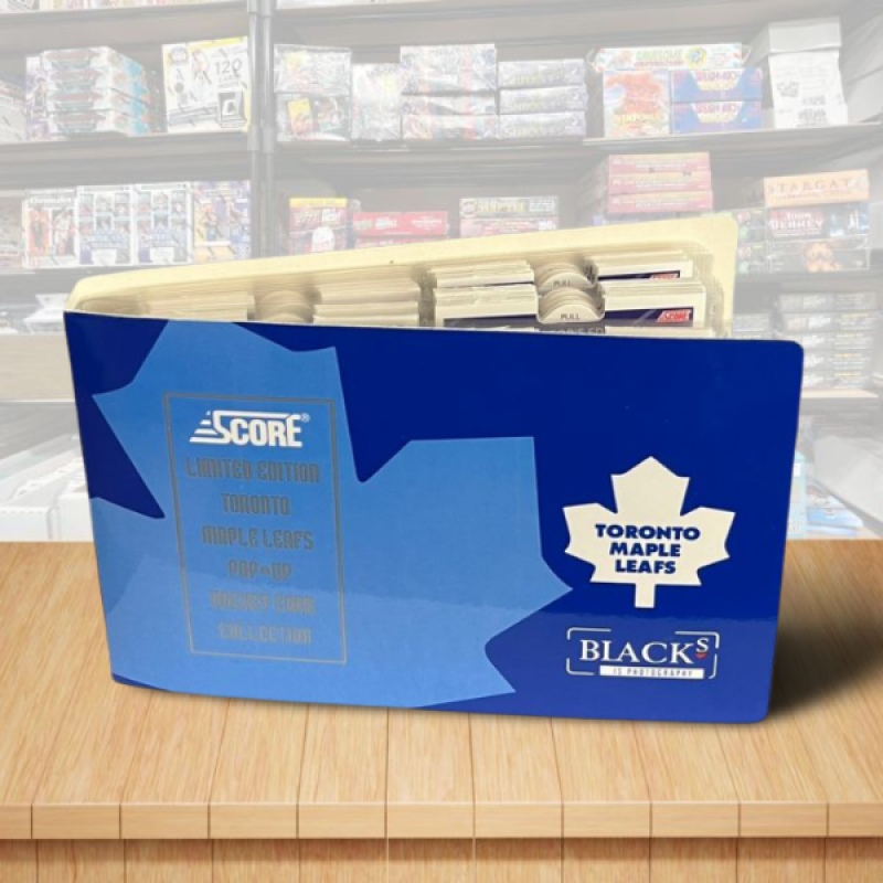 1993-94 Score Black's Pop-Up Toronto Maple Leafs Hockey Complete Set with Binder Image 1