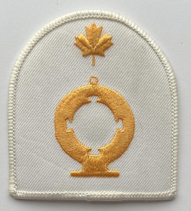 Canadian Military Navy Trades Insignia Marine  Electrician Badge Vintage Patch 3"x3" Image 1