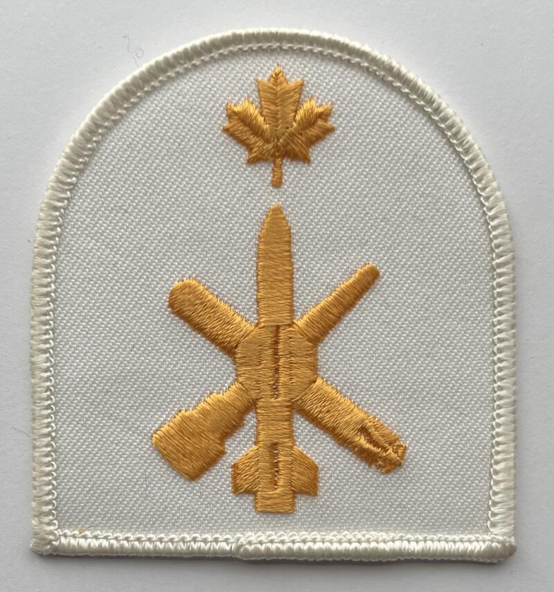 Canadian Military Navy Trades Insignia Naval Weapons Tech Badge Vintage Patch 3"x3"  Image 1