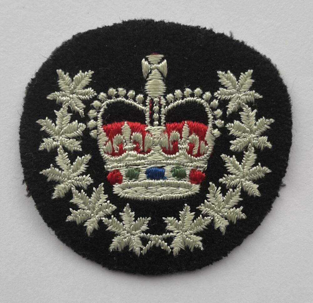 Canadian Army Warrant Officer Class Badge Vintage Patch 3"x2.2" - CM342 Image 1