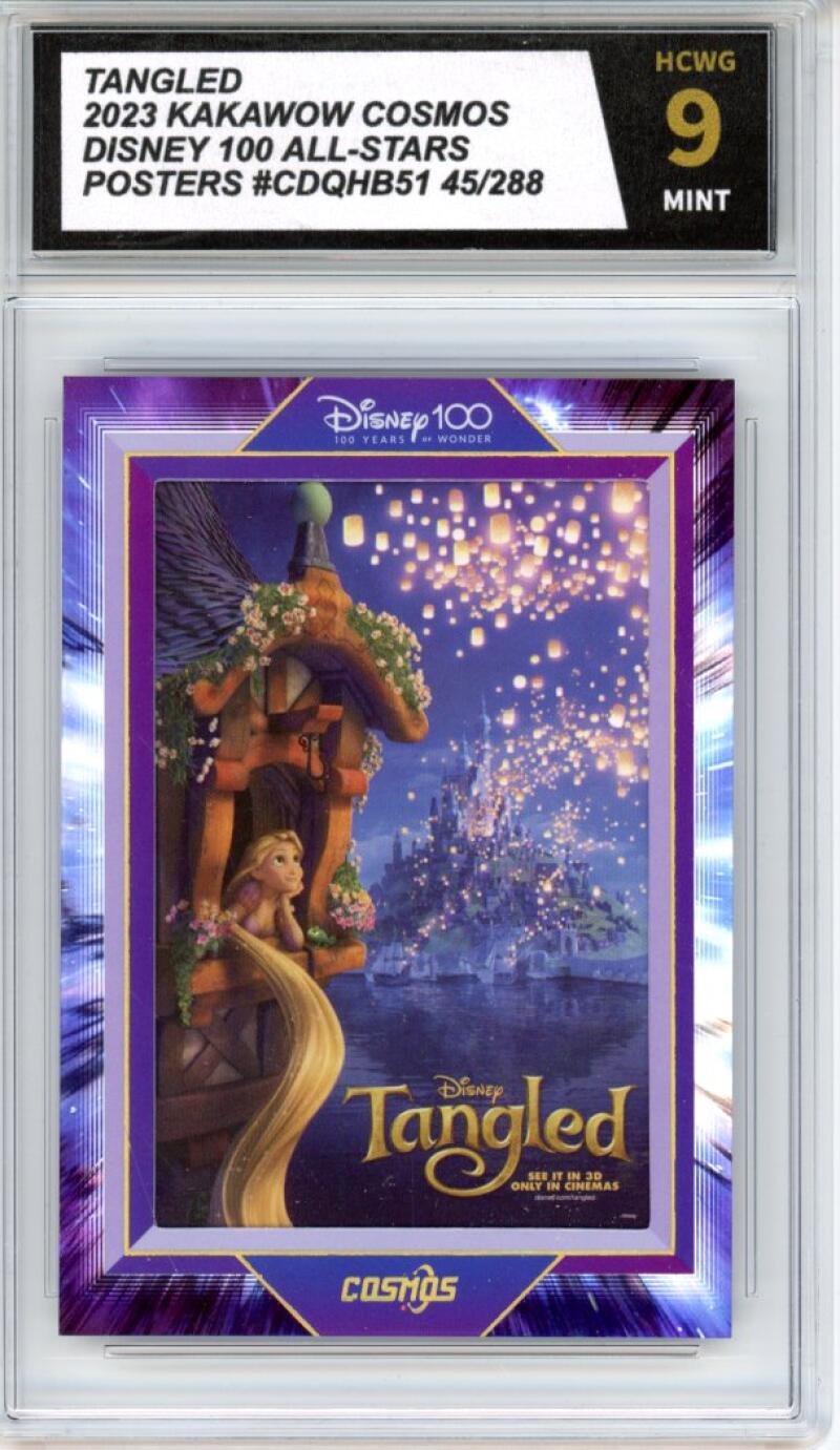 2023 Kakawow Cosmos Disney 100 All-Stars Posters Tangled 45/288 HCWG 9 Image 1