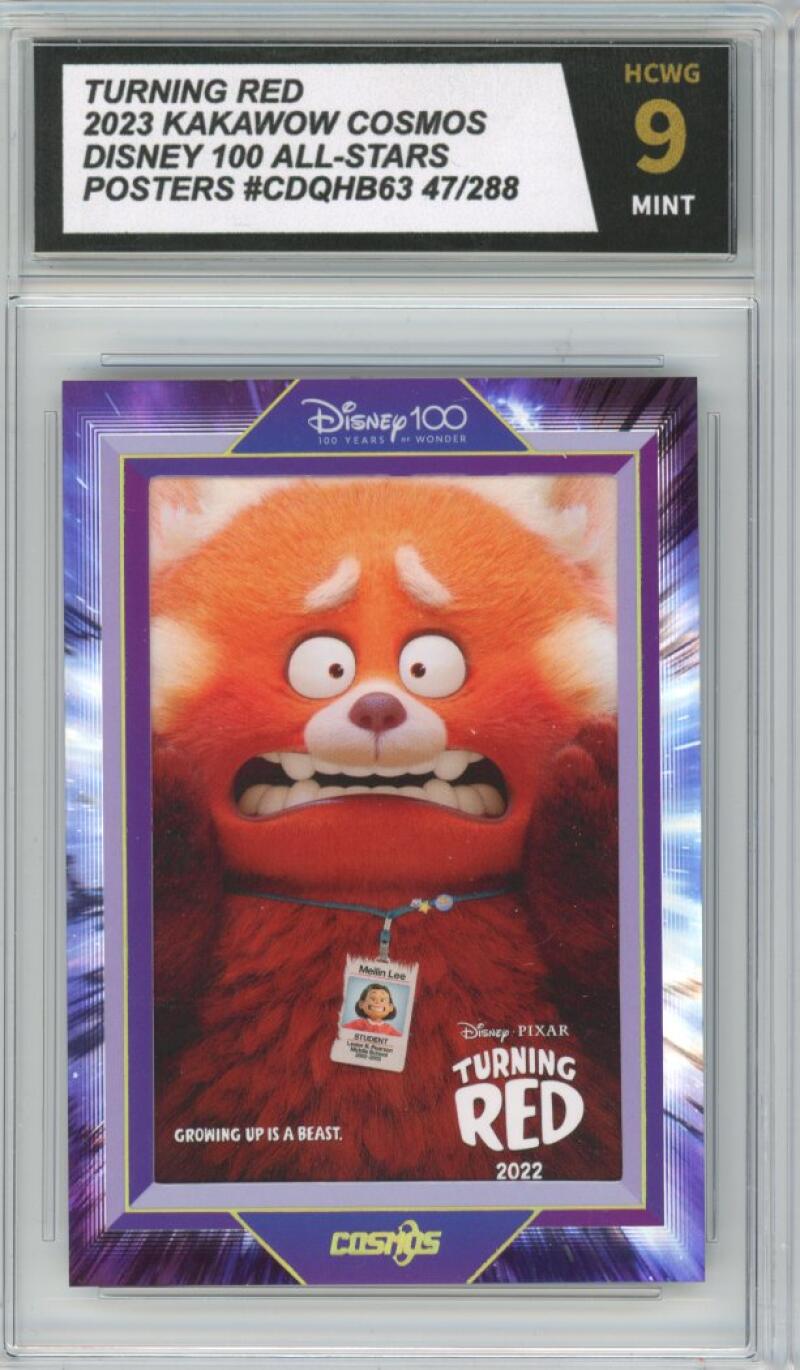 2023 Kakawow Cosmos Disney 100 All-Stars Posters Turning Red 47/288 HCWG 9 Image 1
