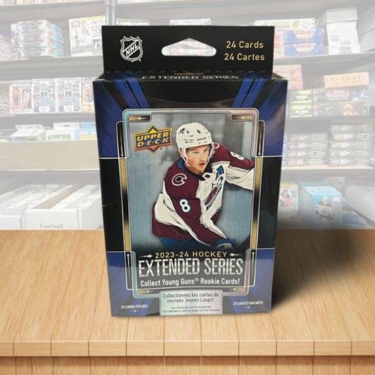 2023-24 Upper Deck Extended Hockey Hanger Box - 24 Cards Per Box Image 1