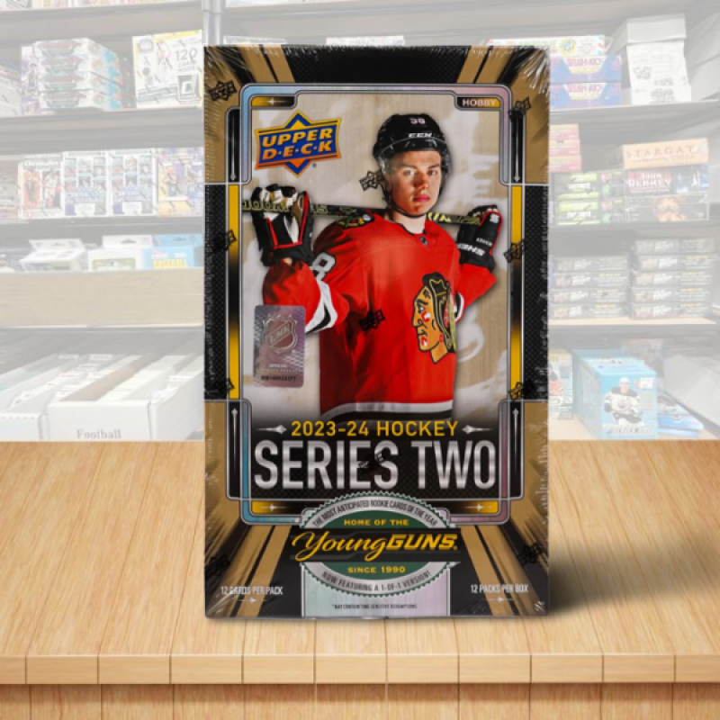 2023-24 Upper Deck Series 2 Hockey Hobby Box - Look for Bedard Rookies! Image 1