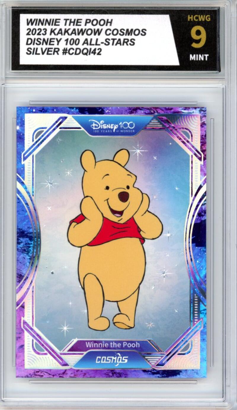 2023 Kakawow Cosmos Disney 100 All-Stars Silver #42 Winnie The Pooh HCWG 9 Image 1