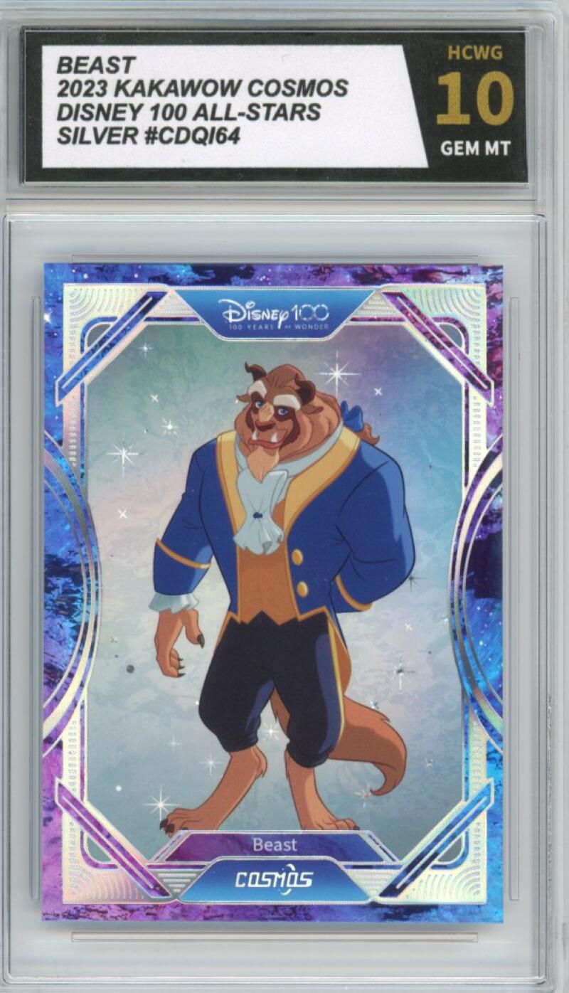 2023 Kakawow Cosmos Disney 100 All-Stars Silver #64 Beast HCWG 10 Image 1