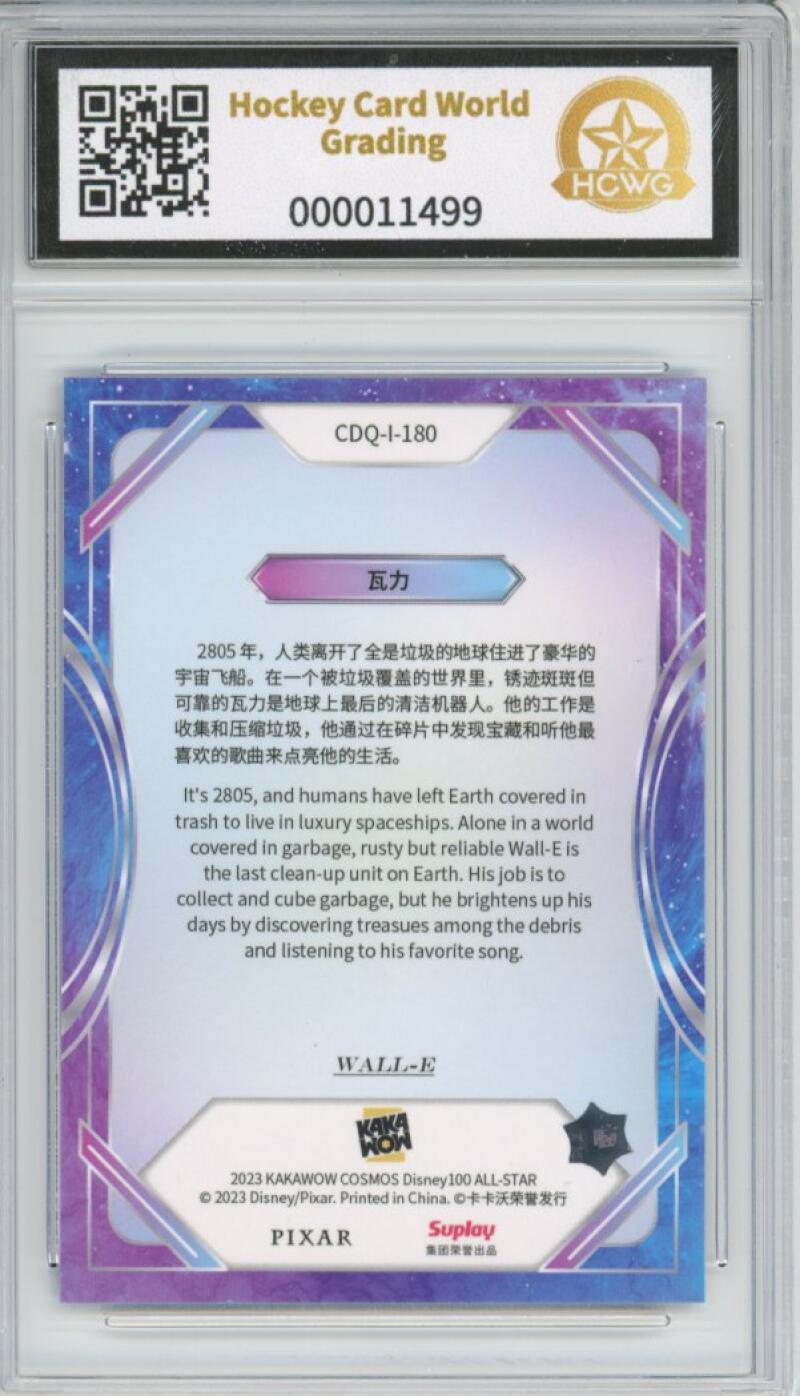 2023 Kakawow Cosmos Disney 100 All-Stars Silver #180 Wall-E HCWG 8 Image 2