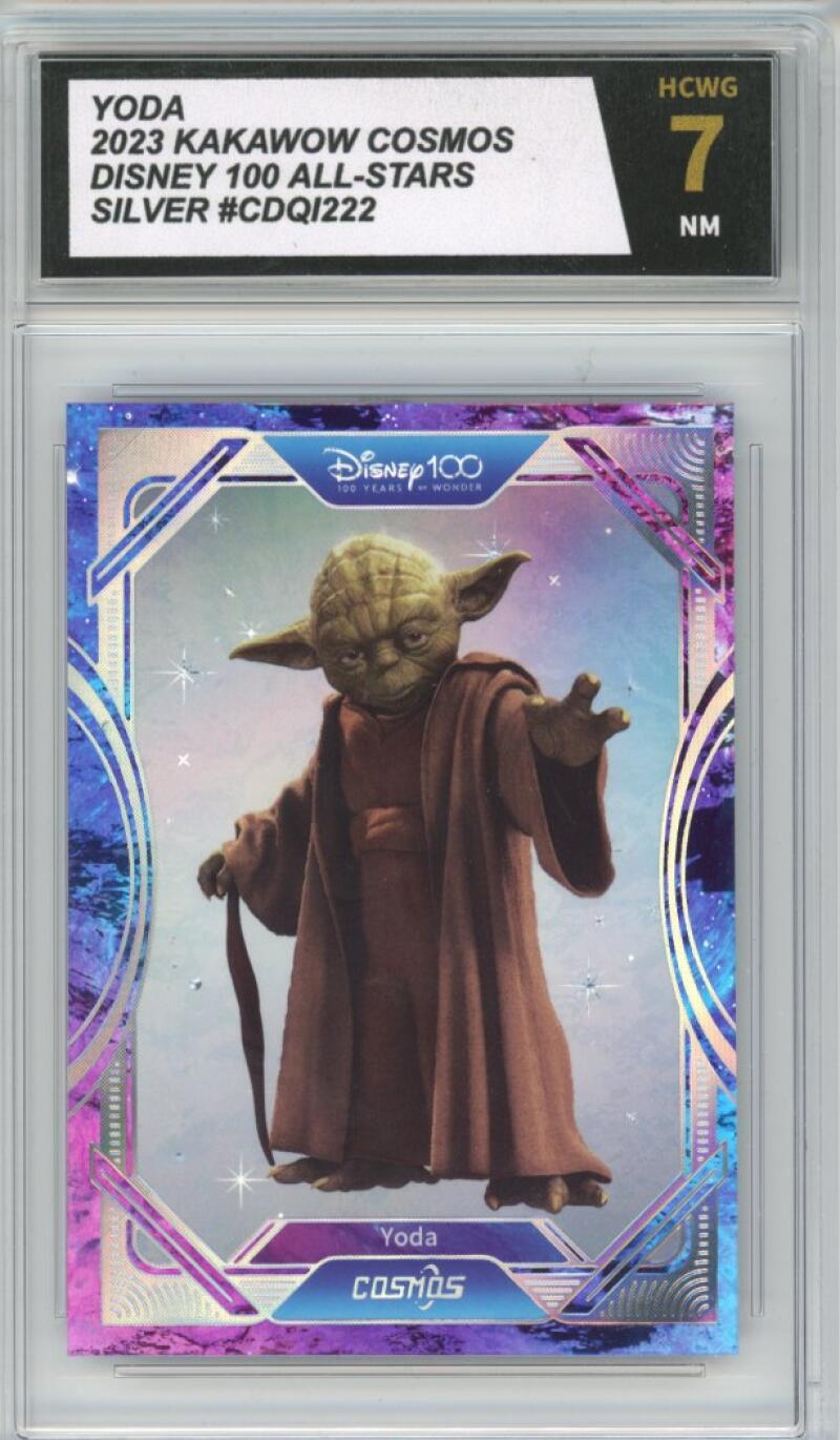 2023 Kakawow Cosmos Disney 100 All-Stars Silver #222 Yoda HCWG 7 Image 1