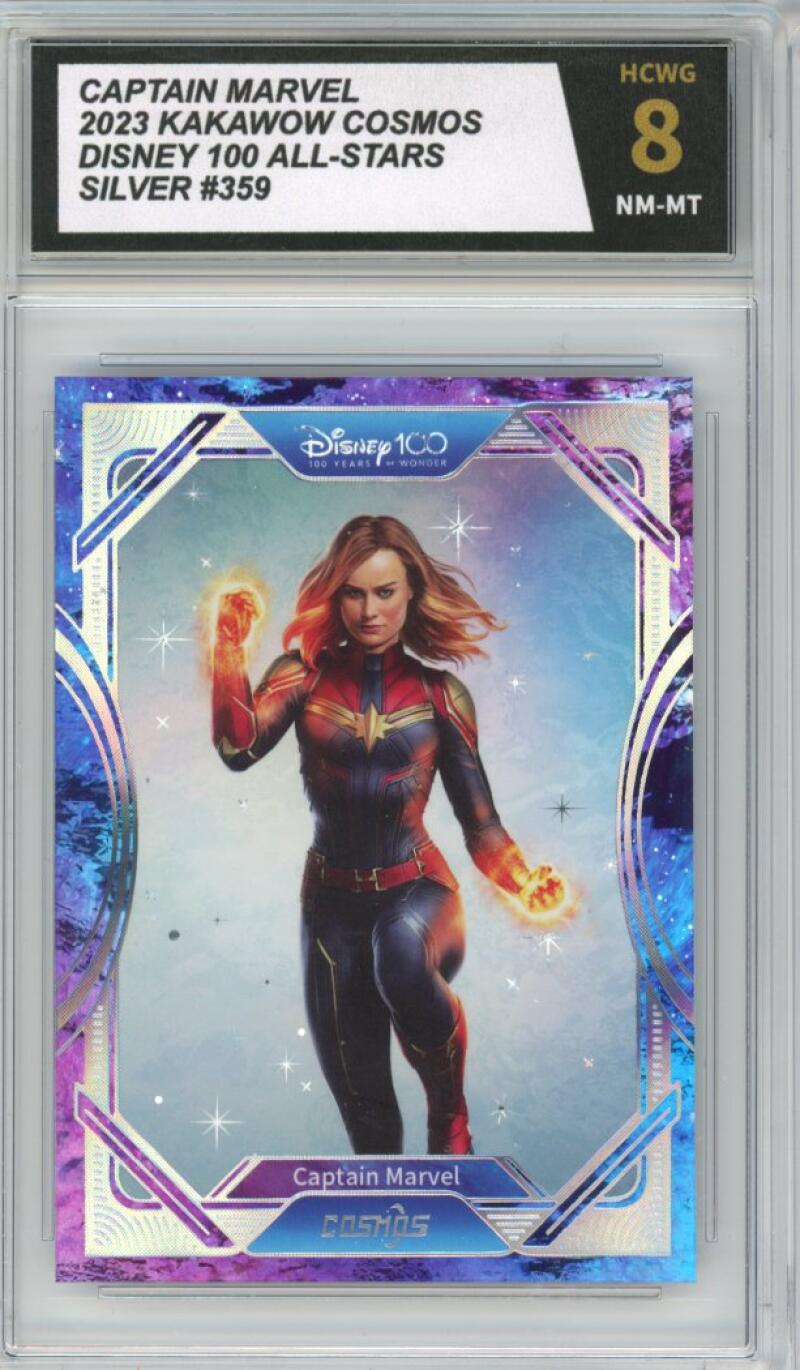 2023 Kakawow Cosmos Disney 100 All-Stars Silver #359 Captain Marvel HCWG 8 Image 1