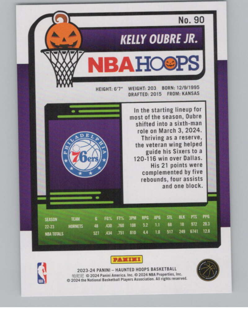 2023-24 Panini Haunted Hoops #90 Kelly Oubre Jr. V98449 Image 2