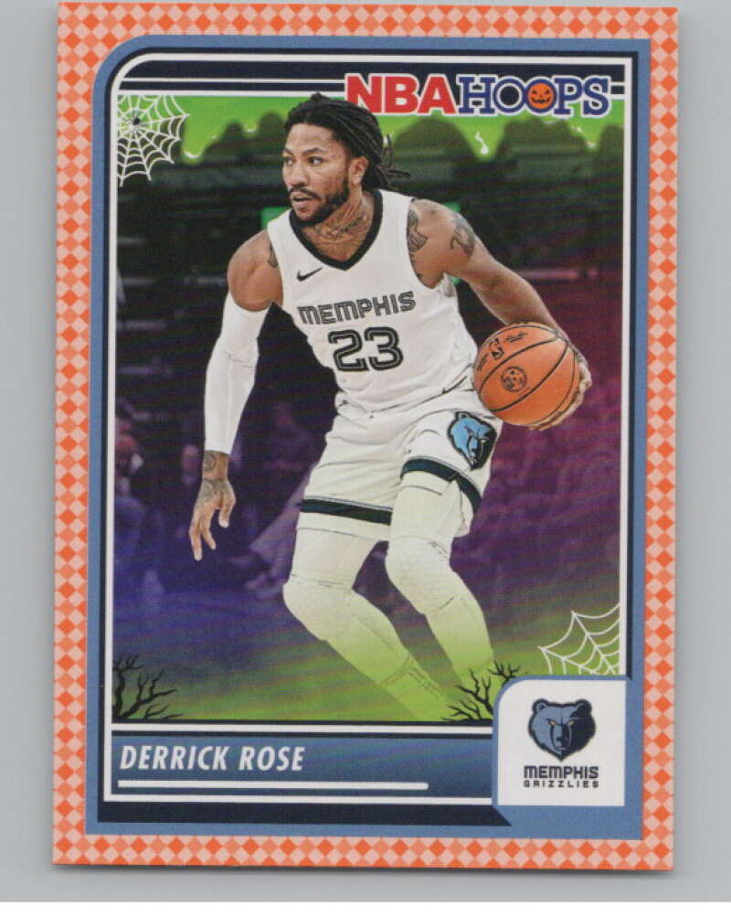 2023-24 Panini Haunted Hoops Orange #72 Derrick Rose V98589 Image 1