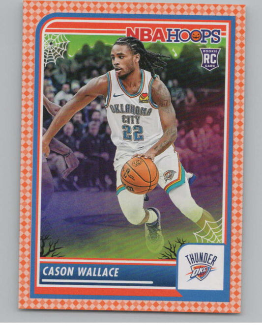 2023-24 Panini Haunted Hoops Orange #76 Cason Wallace V98591 Image 1