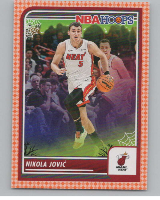 2023-24 Panini Haunted Hoops Orange #267 Nikola Jovic V98627 Image 1