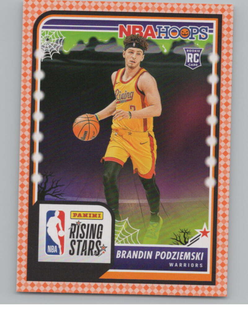 2023-24 Panini Haunted Hoops Orange #297 Brandin Podziemski RS V98630 Image 1