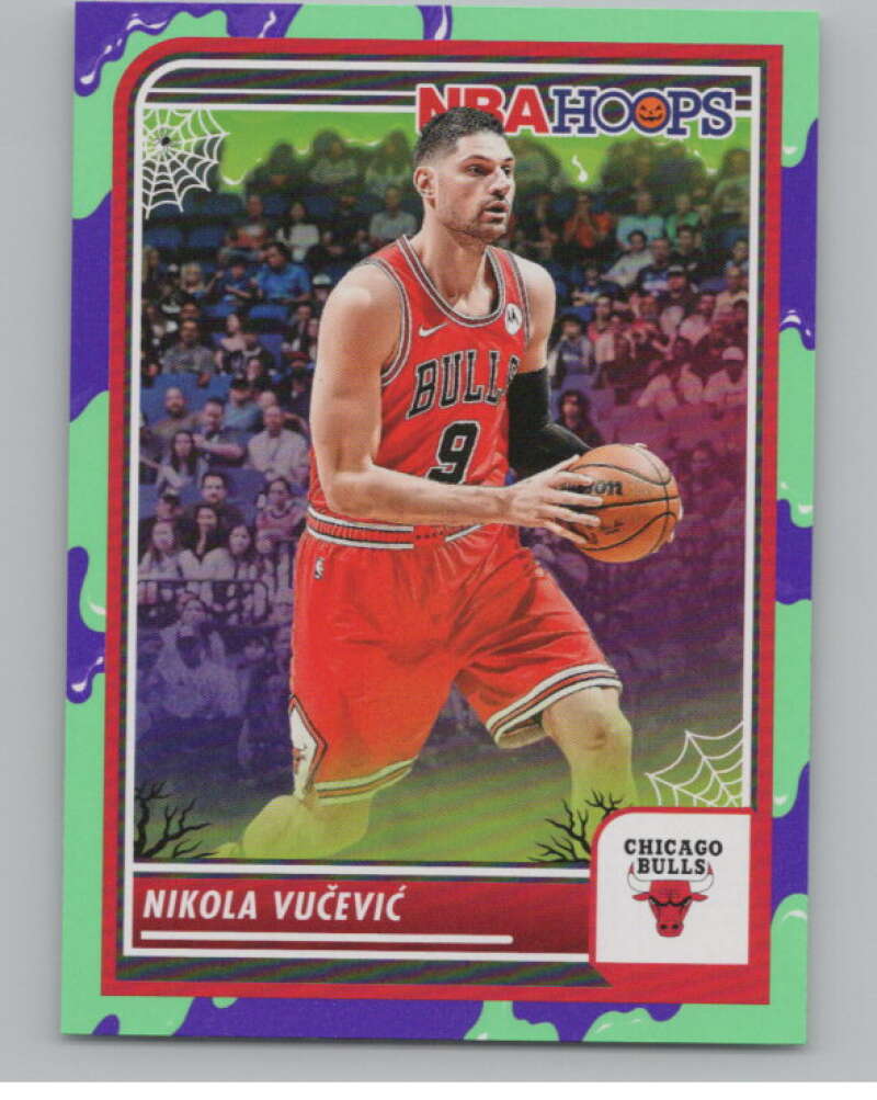 2023-24 Hoops Haunted Hoops Slime #16 Nikola Vucevic V98634 Image 1