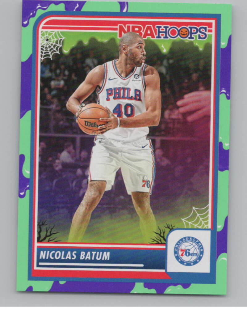 2023-24 Hoops Haunted Hoops Slime #30 Nicolas Batum V98636 Image 1