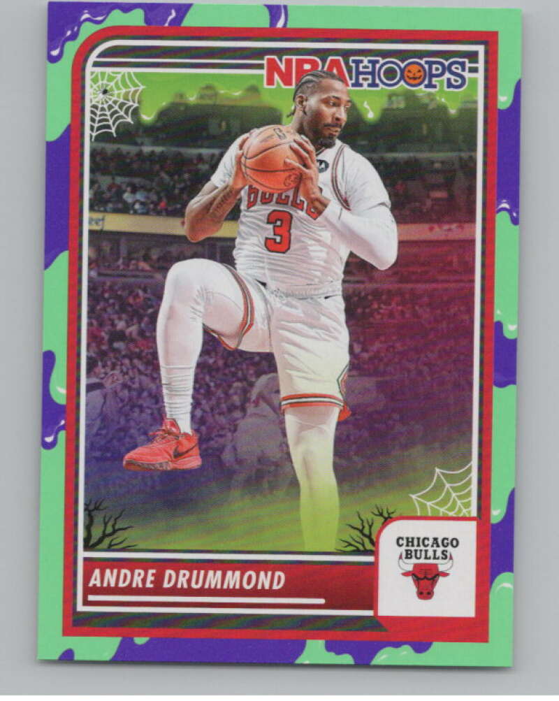 2023-24 Hoops Haunted Hoops Slime #33 Andre Drummond V98637 Image 1