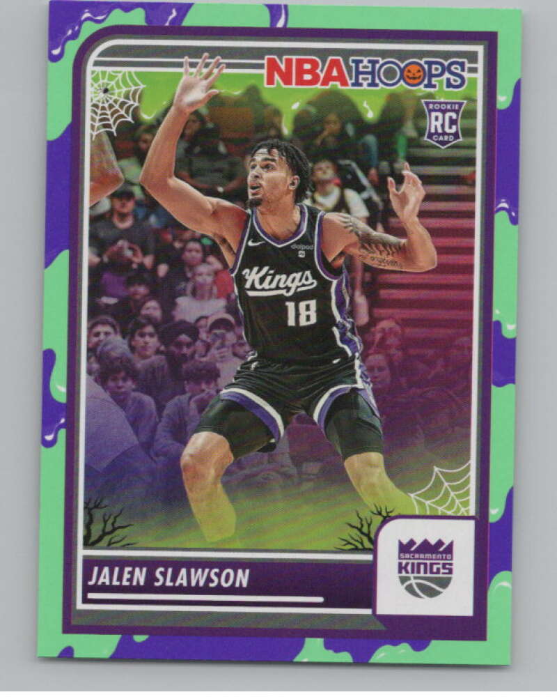 2023-24 Hoops Haunted Hoops Slime #58 Jalen Slawson V98639 Image 1