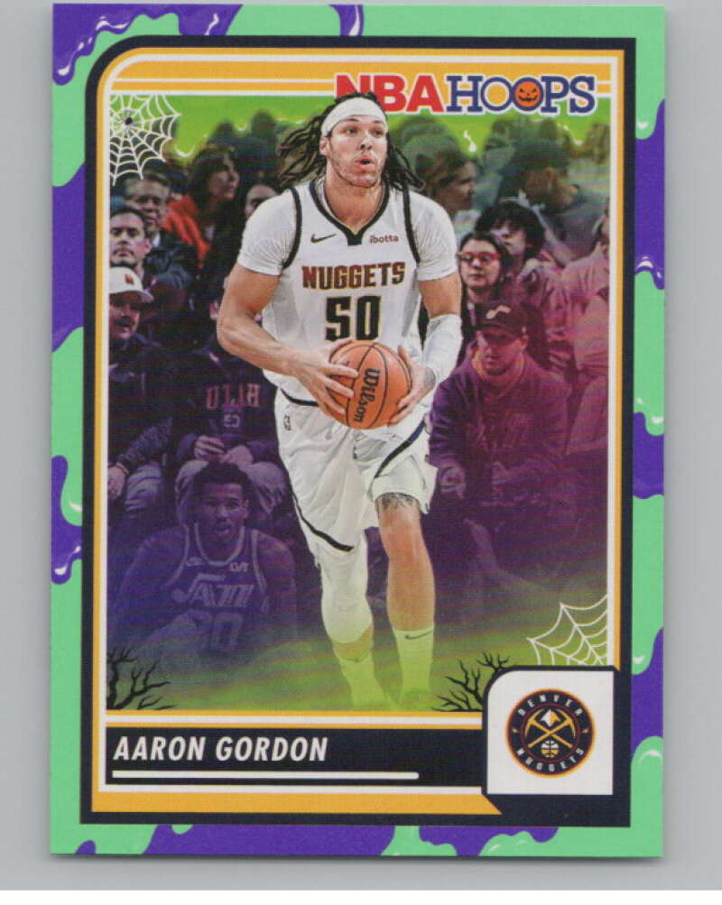 2023-24 Hoops Haunted Hoops Slime #132 Aaron Gordon V98643 Image 1